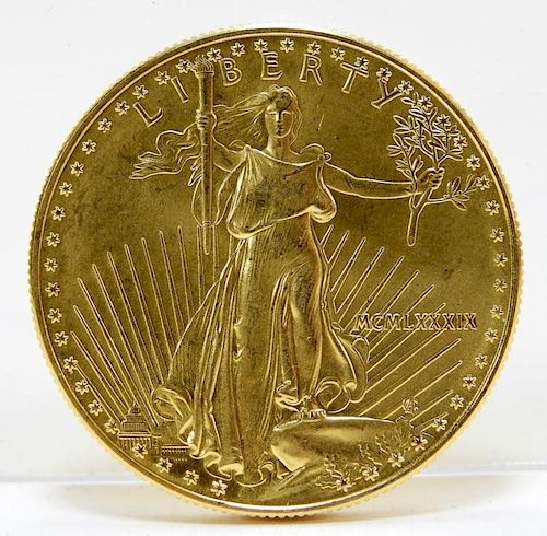 1991 Walking Liberty Proof $50 One Ounce Gold Coin