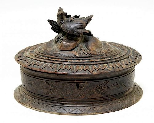 German Black Forest Eagle Jewelry Trinket Box