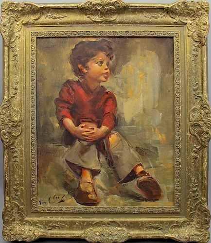 Robert Van Cleef (born 1914) Portrait of Young Boy