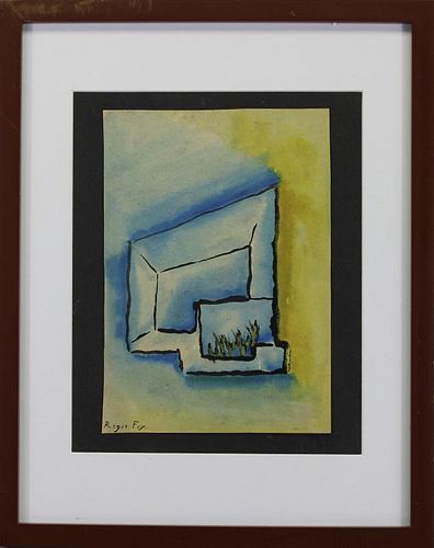 Signed Roger Fry, Abstract Watercolor