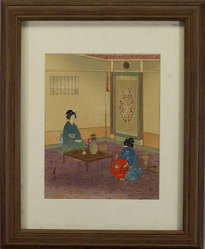 Early 20th C. Asian Woodblock