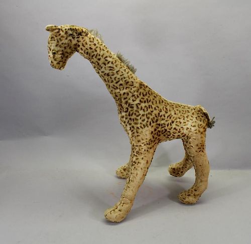 Vintage Stuffed Giraffe Toy