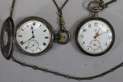 (2) Pocket Watches, Ca 1940's
