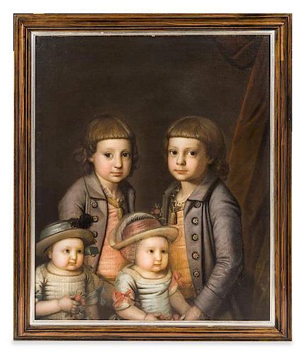 German School, (18th Century), Portrait of Four Children