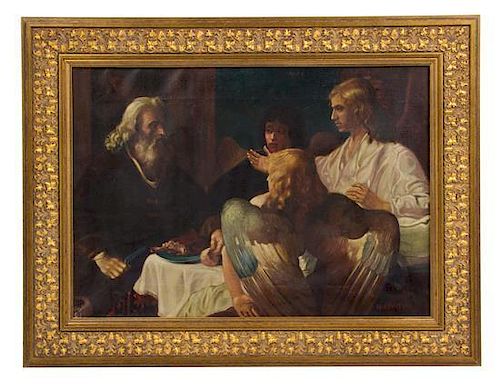 * After Rembrandt van Rijn, (19th Century), Abraham Serving the Three Angels
