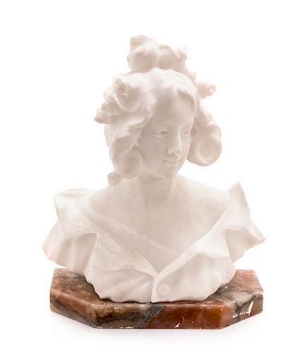 * An Italian Marble Bust Height 12 inches.