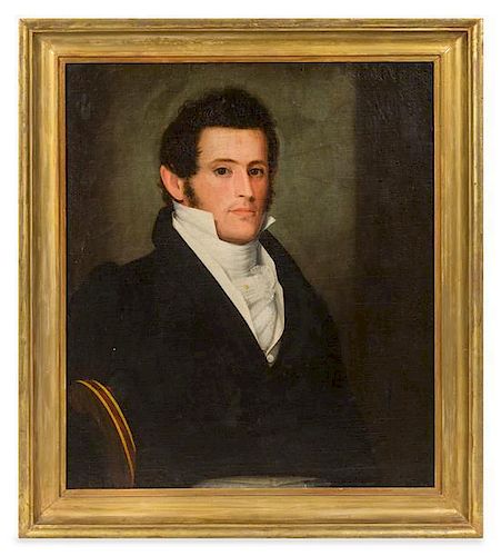 Artist Unknown, (American, 19th Century), Portrait of a Gentleman