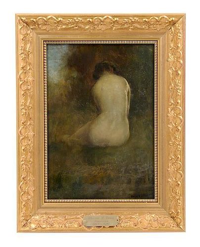 * Warren B. Davis, (American, 1865-1928), Seated Nude