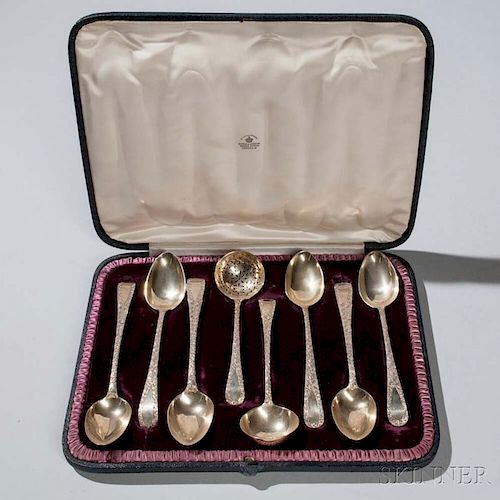 Boxed Set of Assembled George III Sterling Silver Flatware
