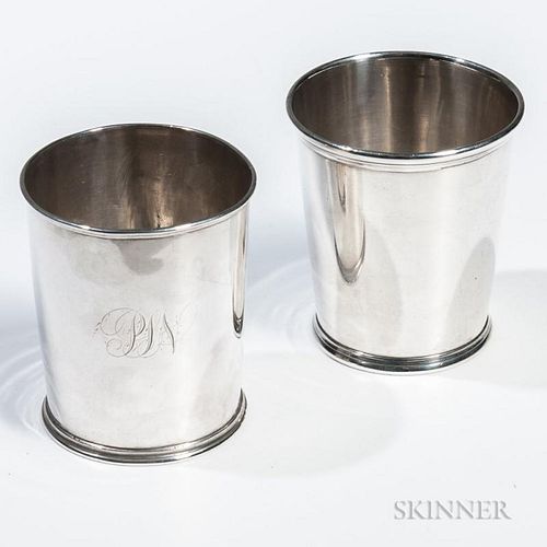 Two Coin Silver Julep Cups