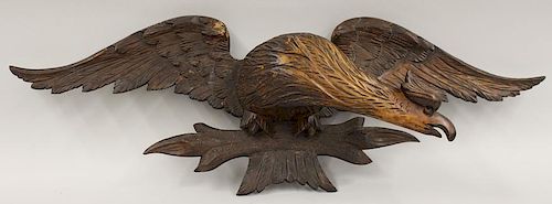AMERICAN CARVED EAGLE WALL HANGING