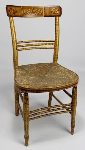 NEW HAMPSHIRE FEDERAL PAINTED SIDECHAIR