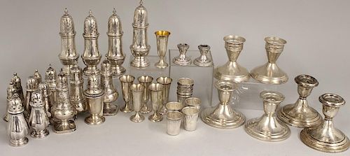 (on 40) GROUP OF ASSORTED STERLING TABLEWARE