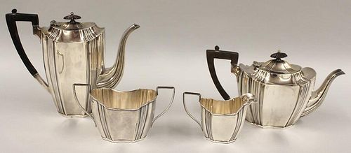 4-PIECE ENGLISH STERLING TEA AND COFFEE SET