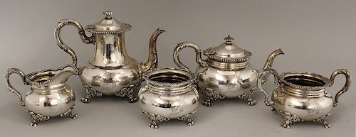5-PIECE STERLING TEA AND COFFEE SET