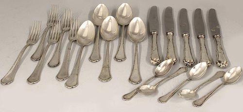 (on 20) CONTINENTAL SILVER PARTIAL FLATWARE SERVICE