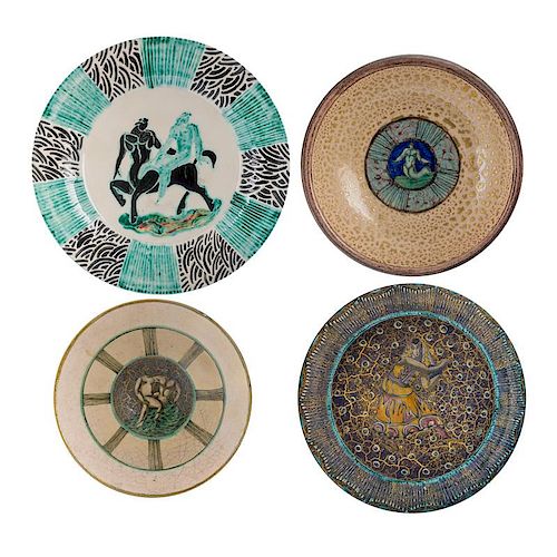 JEAN MAYODON Art Deco bowls and plates