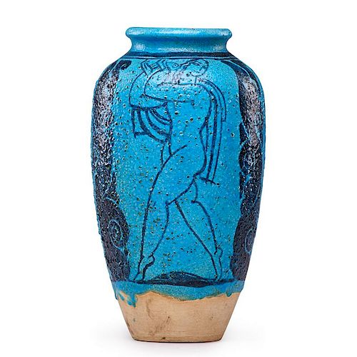 RENE BUTHAUD Art Deco vase with nudes
