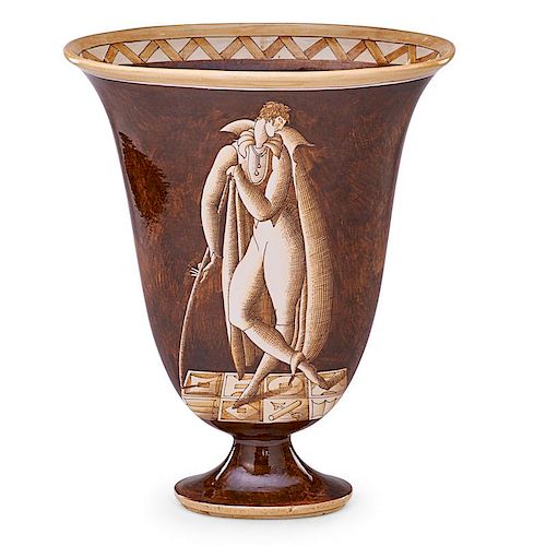 GIO PONTI; RICHARD GINORI Flaring vase