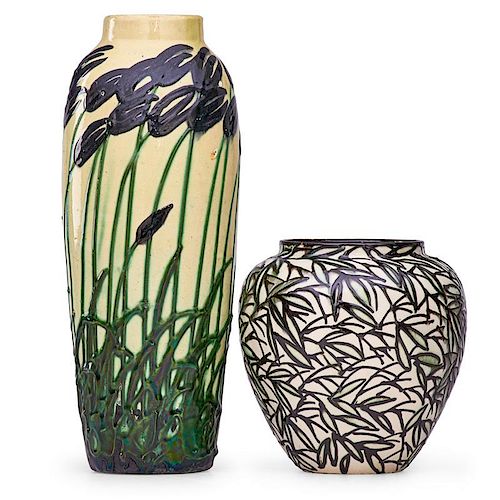 MAX LAEUGER Two vases