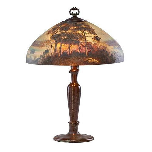 HANDEL Table lamp with landscape