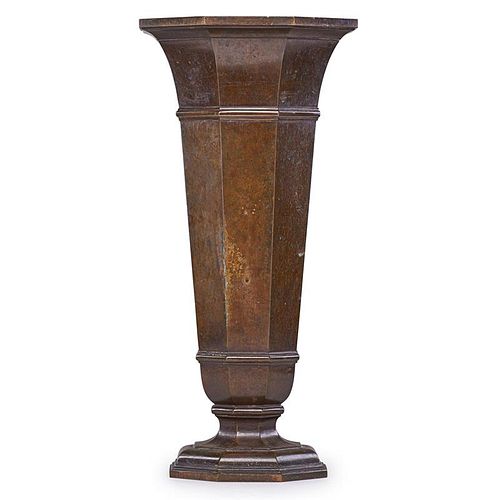 TIFFANY & CO. Bronze floor vase