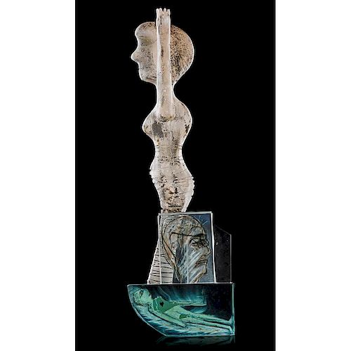 ROBERT PALUSKY Glass sculpture