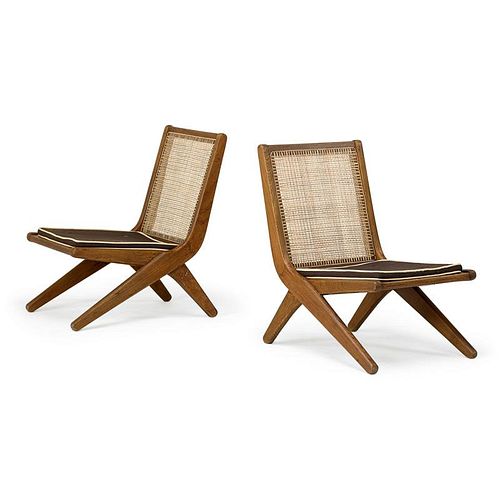 LeCORBUSIER (Attr.) Pair of lounge chairs