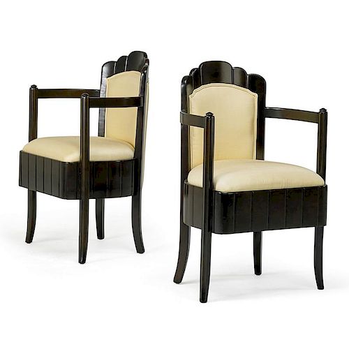 PIERRE PATOUT (Attr.) Pair of chairs