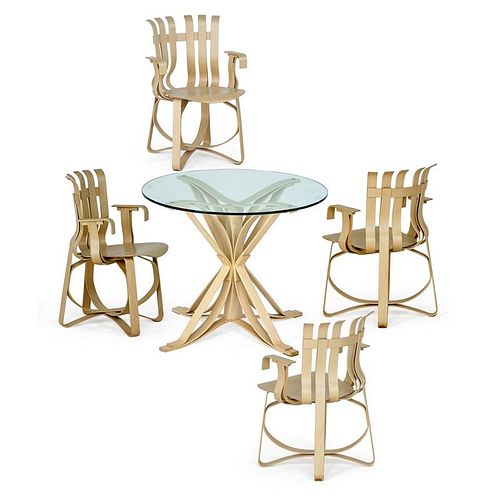 FRANK GEHRY; KNOLL Dining set
