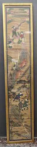 Large 18th C. Chinese Figural Painting