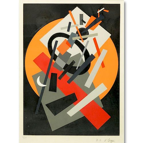 Nadia Khodassievitch-Leger, Russian (1904 - 1982) Color lithograph "Abstract" Signed in pencil N. Leger and numbered 51/150.