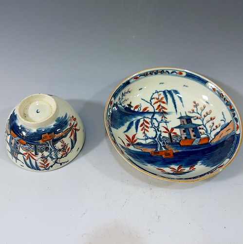 CHINESE ANTIQUE IMARI CUP AND SAUCER - 18TH CENTURY