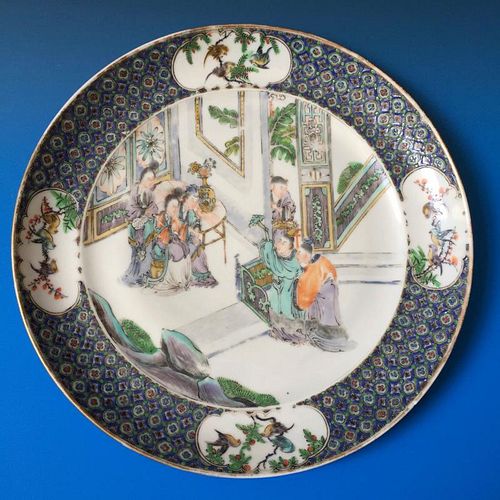 A BEAUTIFUL CHINESE ANTIQUE PLATE,19C.