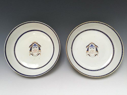 A PAIR CHINESE ANTIQUE EXPORT PLATE