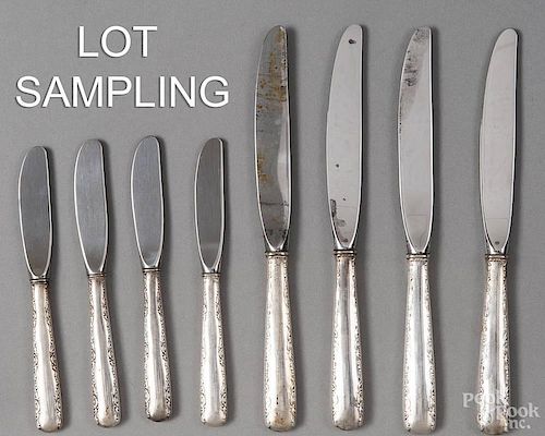 Miscellaneous sterling silver flatware.