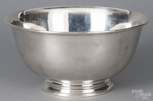 Tiffany & Co. sterling silver bowl, 4 3/8'' h., 8 5/8'' dia., 20.8 ozt.