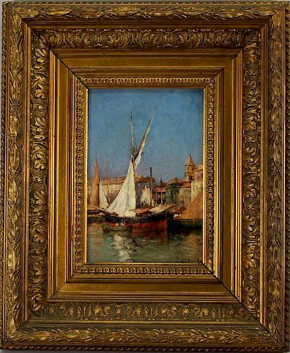 Signed, 19th C. Venice Canal Scene