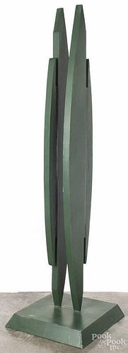 Moden painted steel sculpture, signed Wilson, dated 80, 88 1/2'' h.