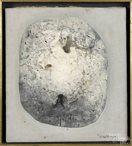 Ethel Edwards (American 1914-1999), oil on canvas, titled Man in the Moon, signed lower right