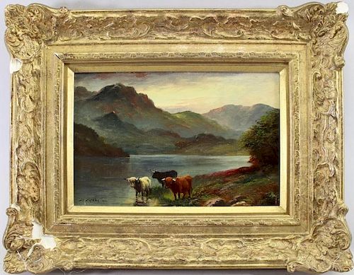 W. McGhie (19th C) "Highland Cattle" Ex Christie's