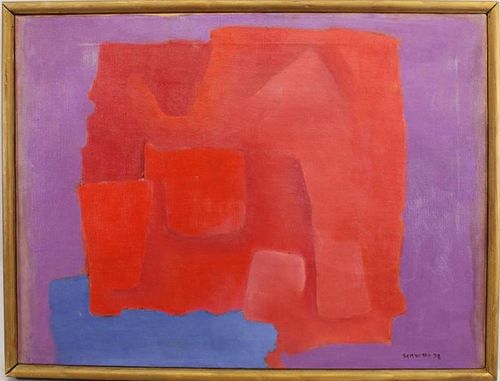 1953 Signed Abstract Painting