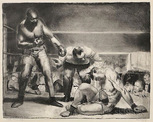 George Bellows (American, 1882-1925)  The White Hope