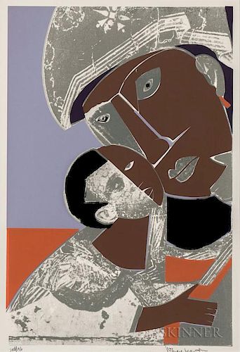Romare Bearden (American, 1911-1988)  Mother and Child
