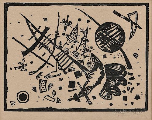 Wassily Kandinsky (Russian, 1866-1944)  Holzschnitt für die Ganymed-Mappe