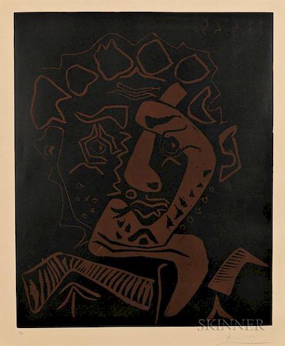 Pablo Picasso (Spanish, 1881-1973)  Tête d'histrion (Le danseur)