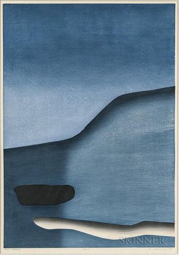Ansei Uchima (American, 1921-2000)  Arctic Landscape