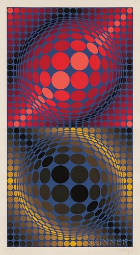 Victor Vasarely (Hungarian/French, 1906-1997)  Hiouz