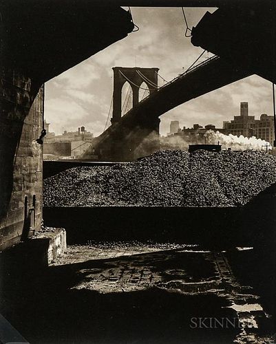 Alexander Alland (Ukrainian/American, 1902-1989)  The Old Bridge  /South Street, New York City