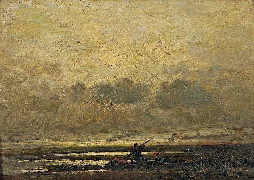 John Joseph Enneking (American, 1841-1916)  Morning on the Marshes